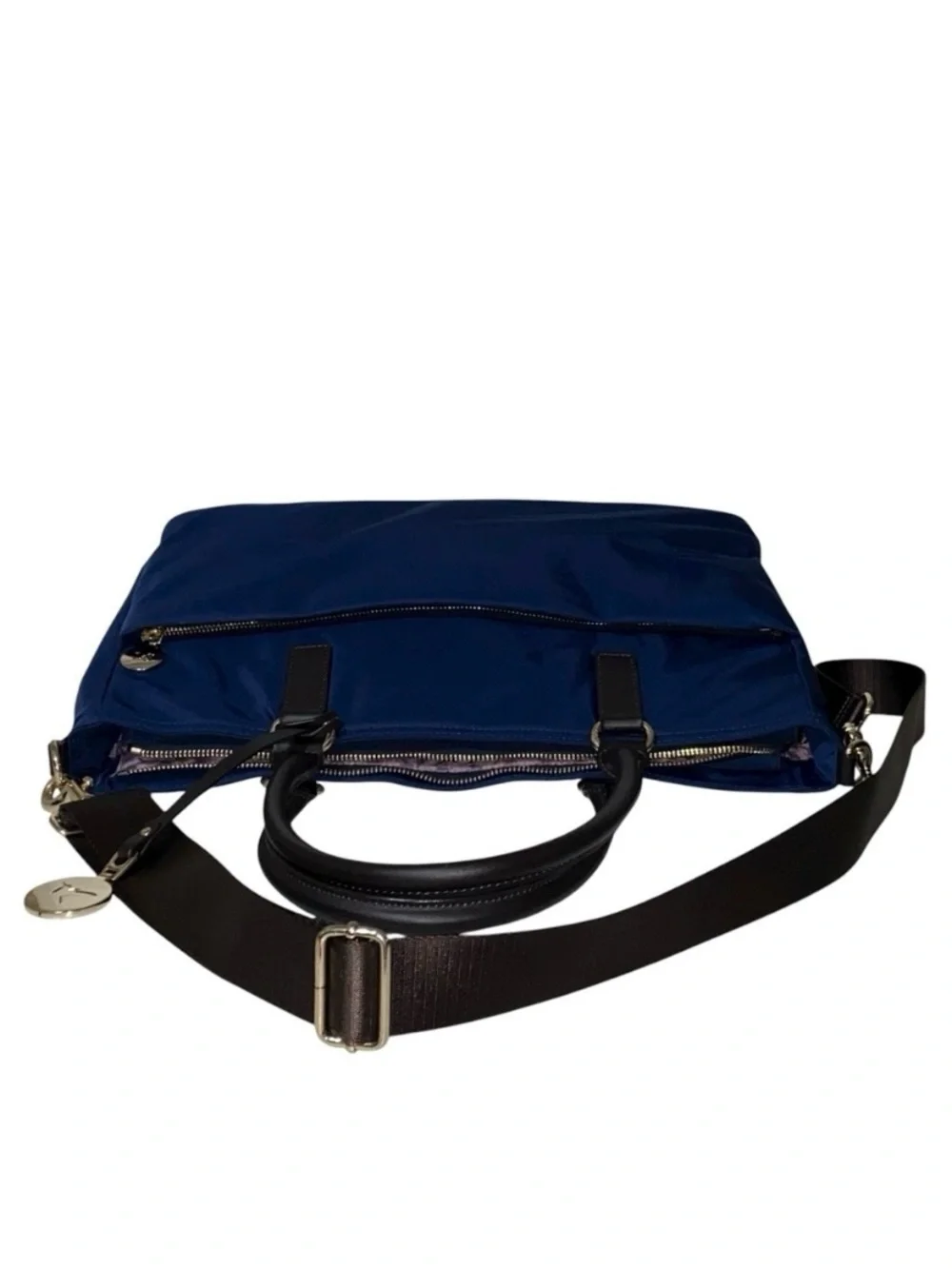 Lo & Sons Brookline Tote Laptop Bag Navy Blue